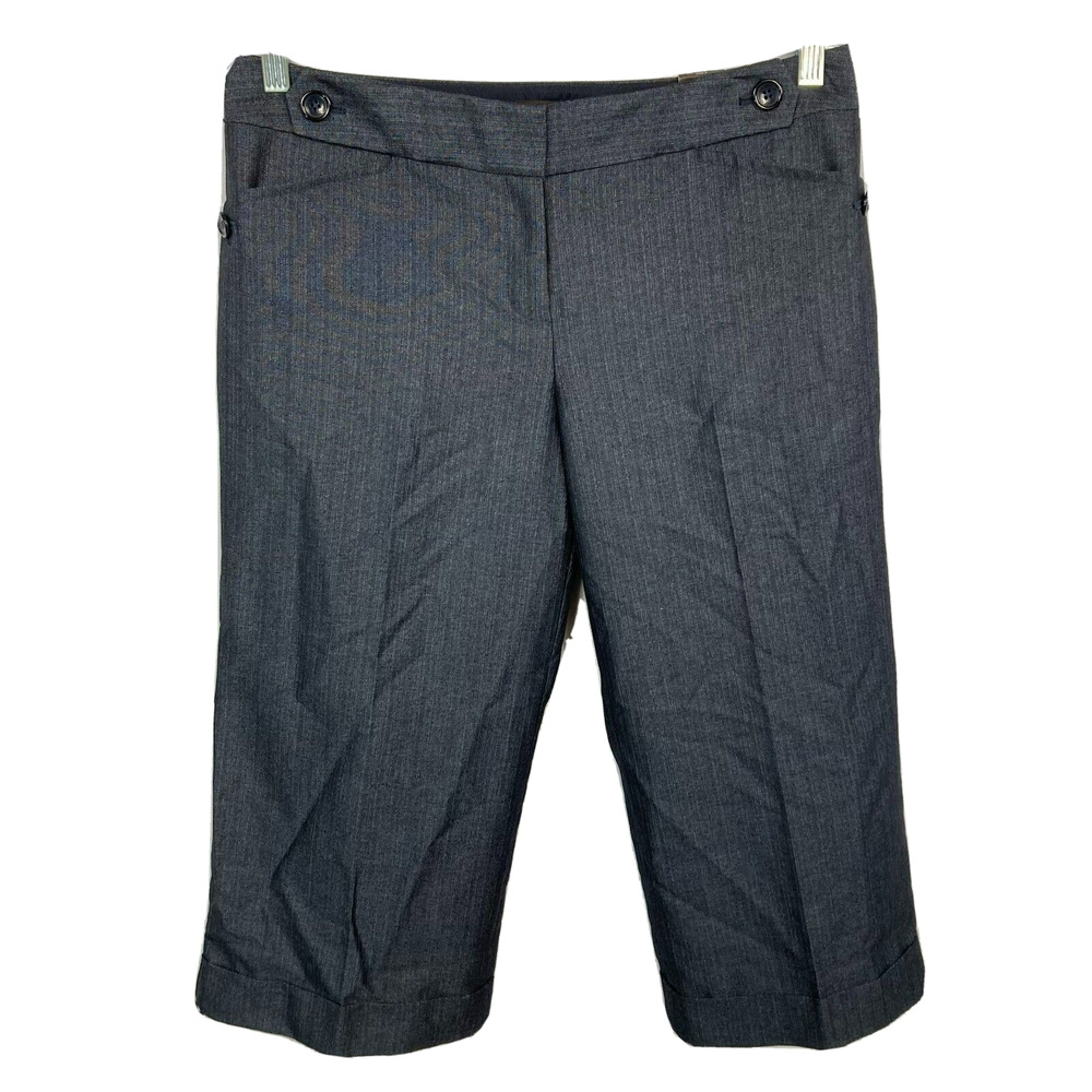 NWT The Limited Pants‎ Womens Sz 8 Cassidy Fit Gray Straight Leg Cropped Dress